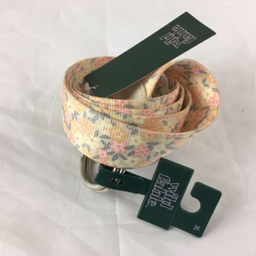 Stussy 8 Ball Studded Belt Raw Cow Hide Hair Tan Beige - Size