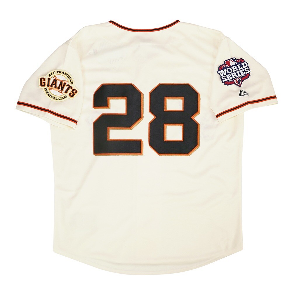 Buster Posey 2012 San Francisco Giants Cream Home World Series