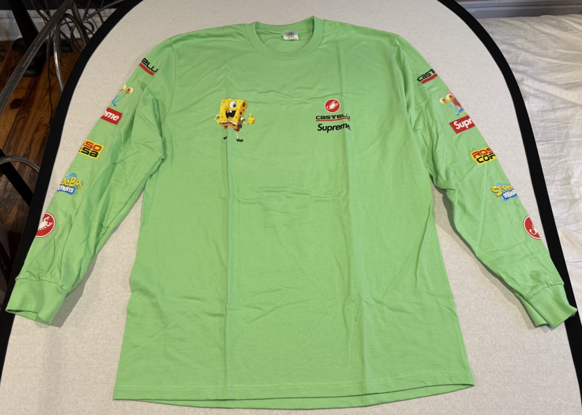 SUPREME x SPONGEBOB SQUAREPANTS x CASTELLI RACING LONG SLEEVE
