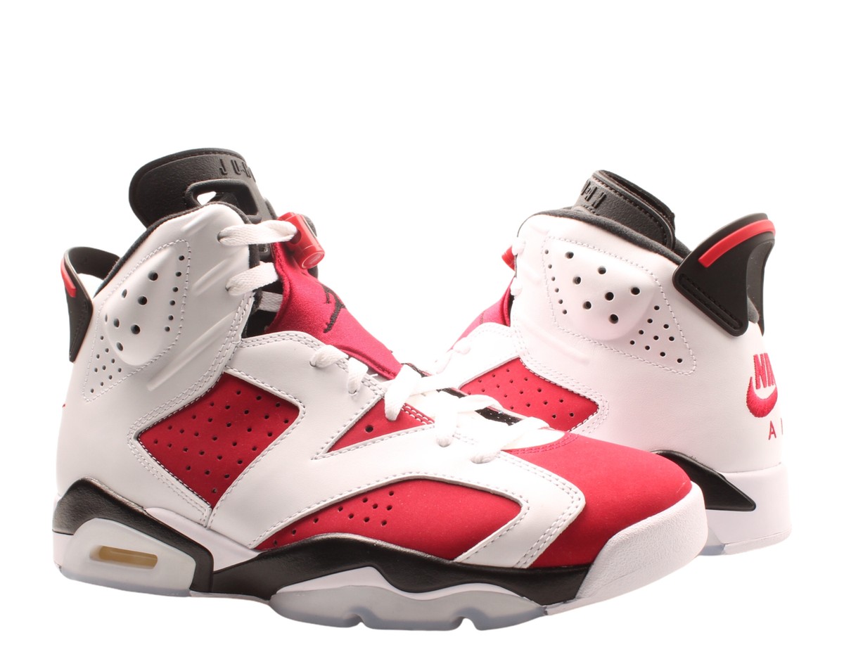 Nike Air Jordan 6 Retro White/Carmine-Black Men's Basketball Shoes