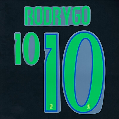 OFFICIAL RODRYGO #10 Brazil Home 2024-25 PRINT | eBay
