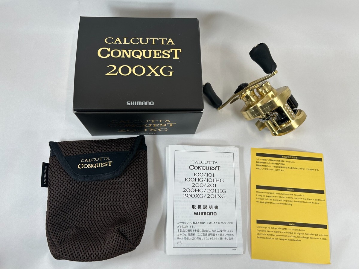 SHIMANO Bait Reel 22 CALCUTTA CONQUEST 200XG Right Handle Reel New