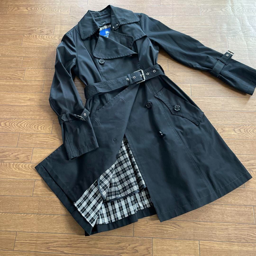 Burberry Blue Label Trench Coat inner check Black size M fashion