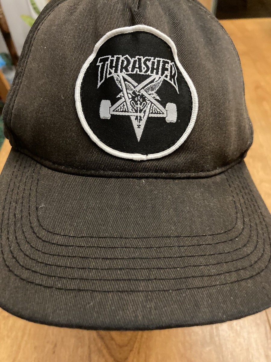 Thrasher Magazine Snapback Hat Pentagram Patch Skateboard