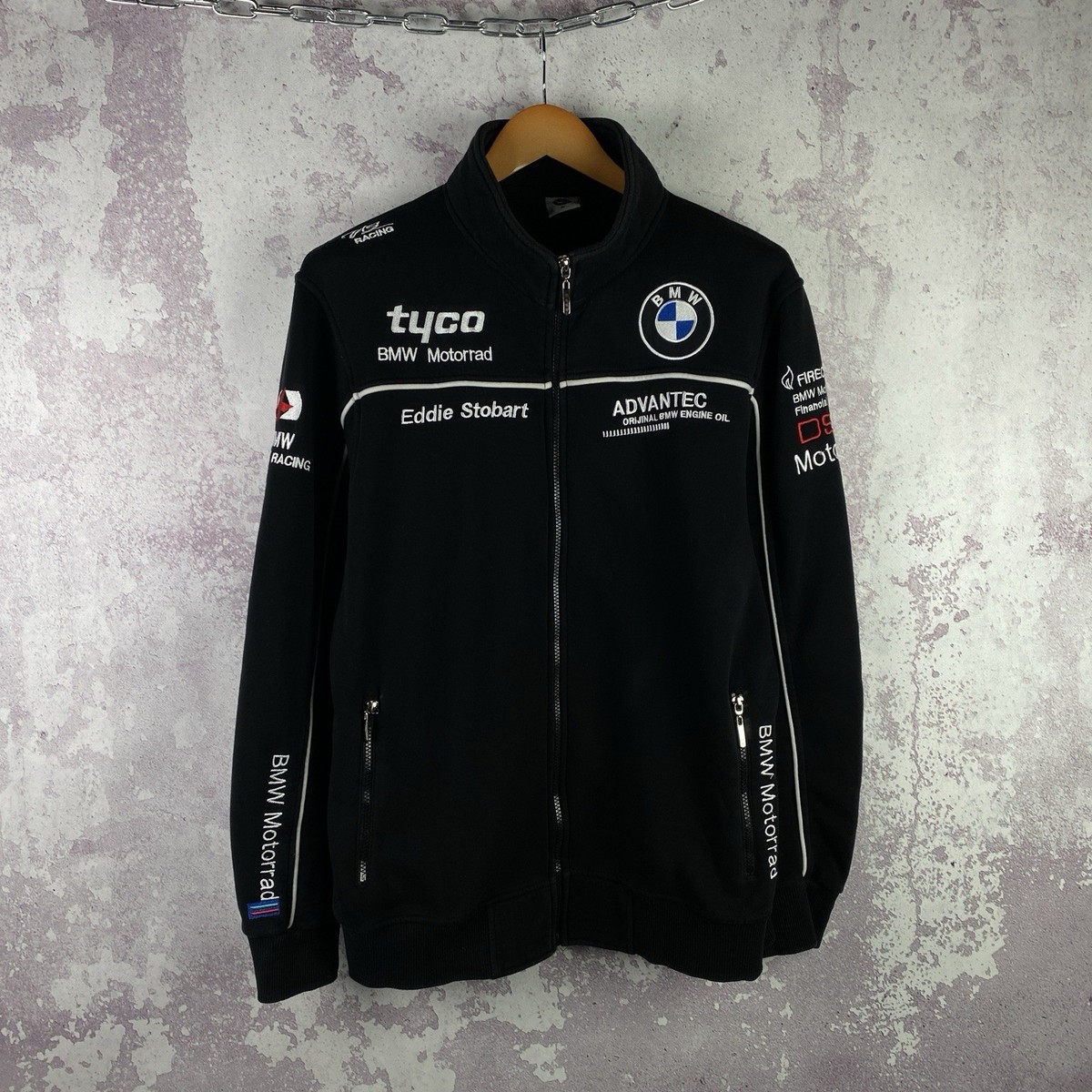 Vintage BMW Motorrad Tyco Jacket Racing F1 Bike Sport Men's Long