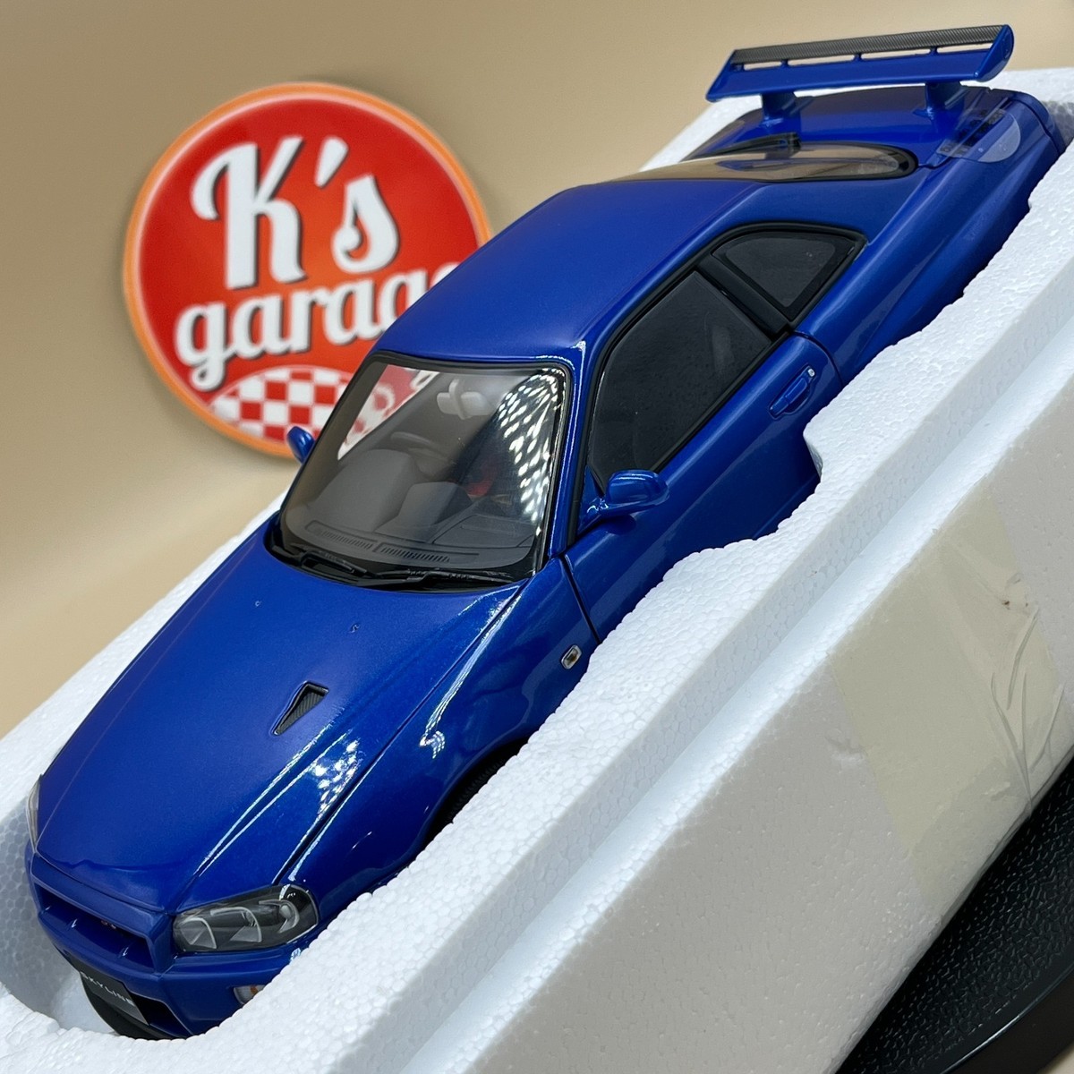 AUTOart 1/18 Nissan Skyline GT-R R34 V-Spec II Bayside Blue