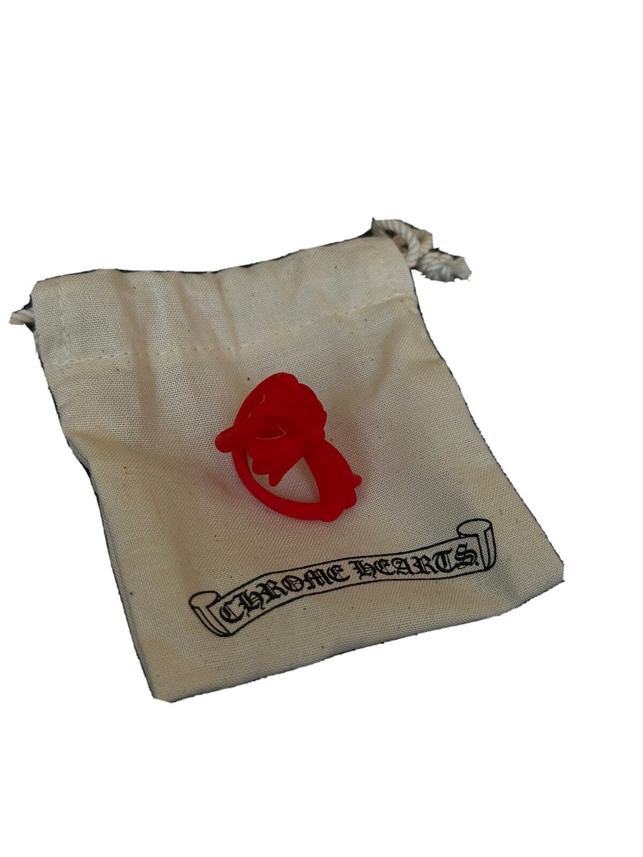 Chrome Hearts Infinity Silicone Ring Red Size SMALL BRAND NEW | eBay