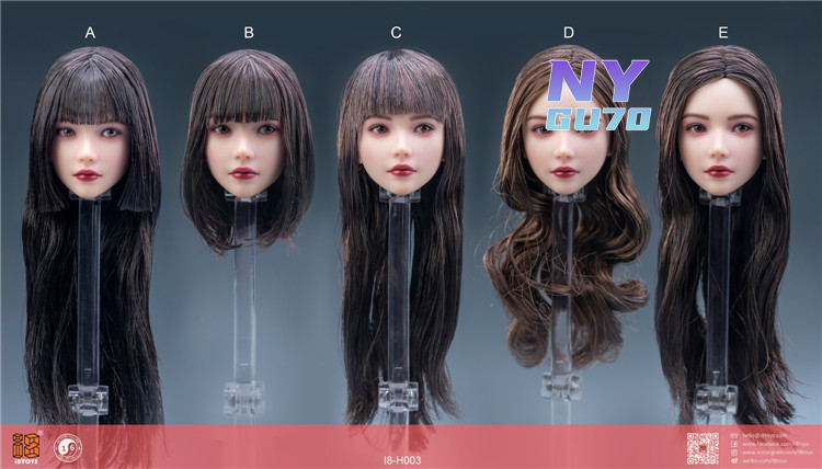 I8Toys I8-H003 1/6 Yuki Beauty Girl Female Head Sculpt F 12