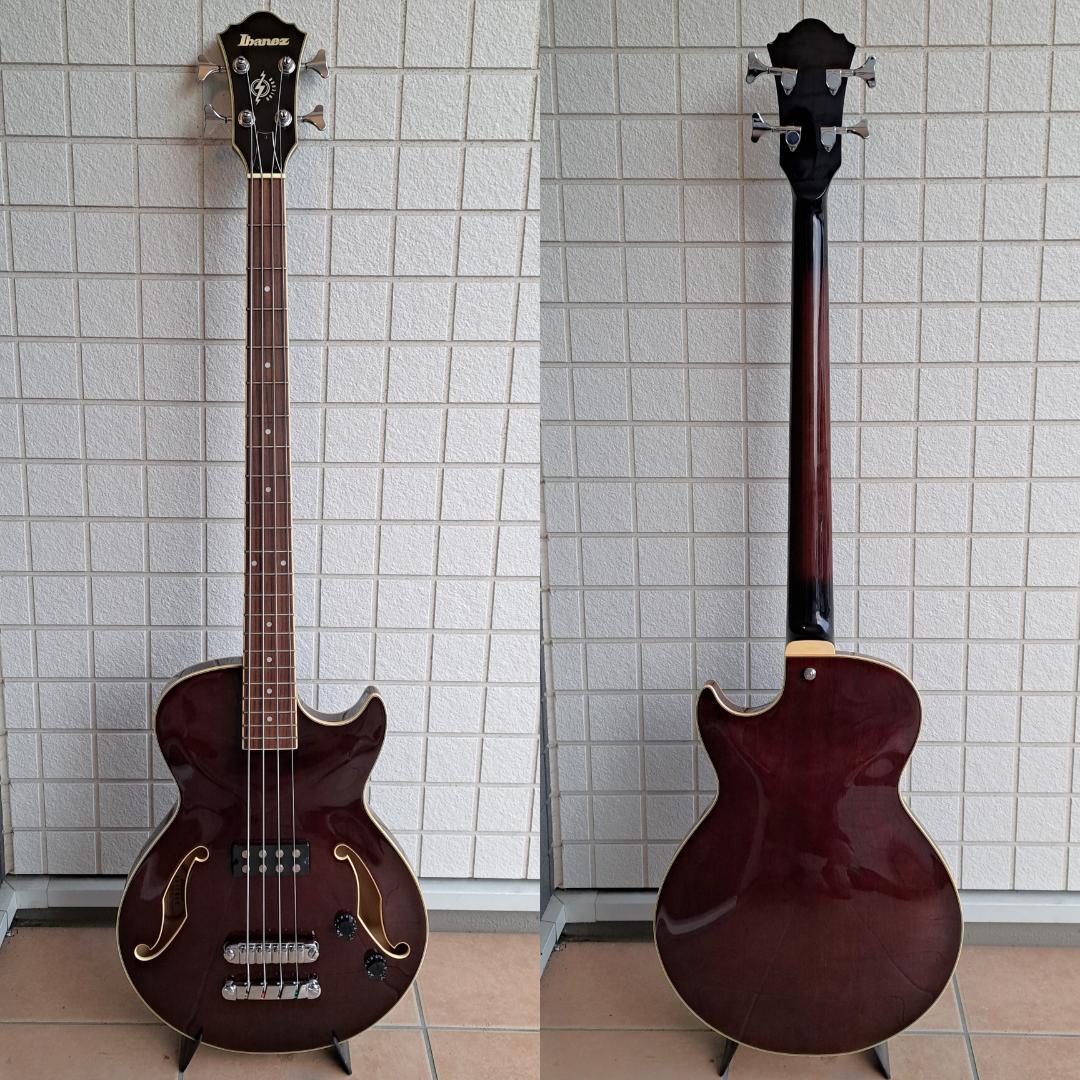 Acoustic Electric Bass Guitar Ibanez AGB140 Artcore Transparent