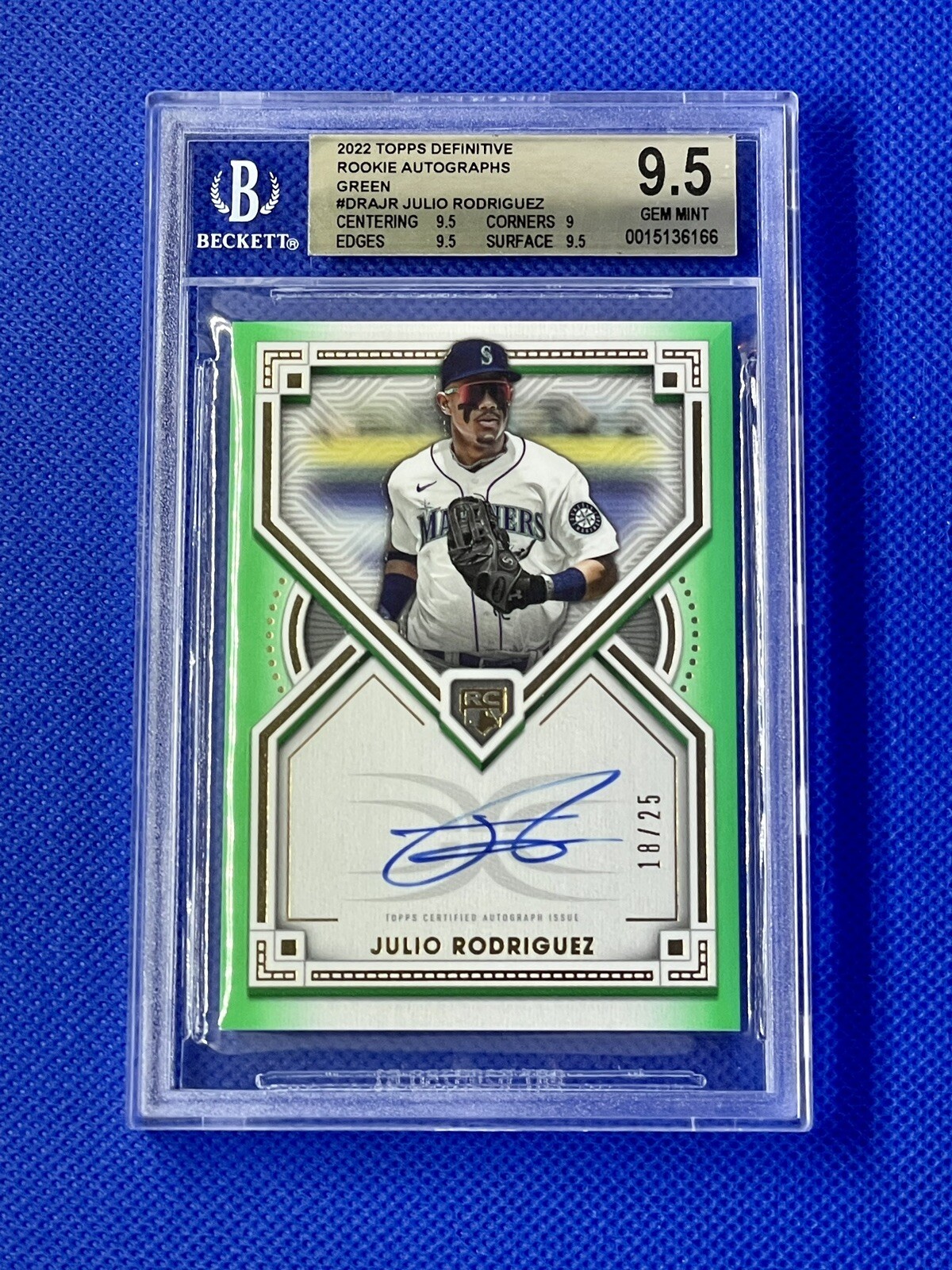 フリオロドリゲス 直筆サイン Topps JulioRodriguez シリアル Julio