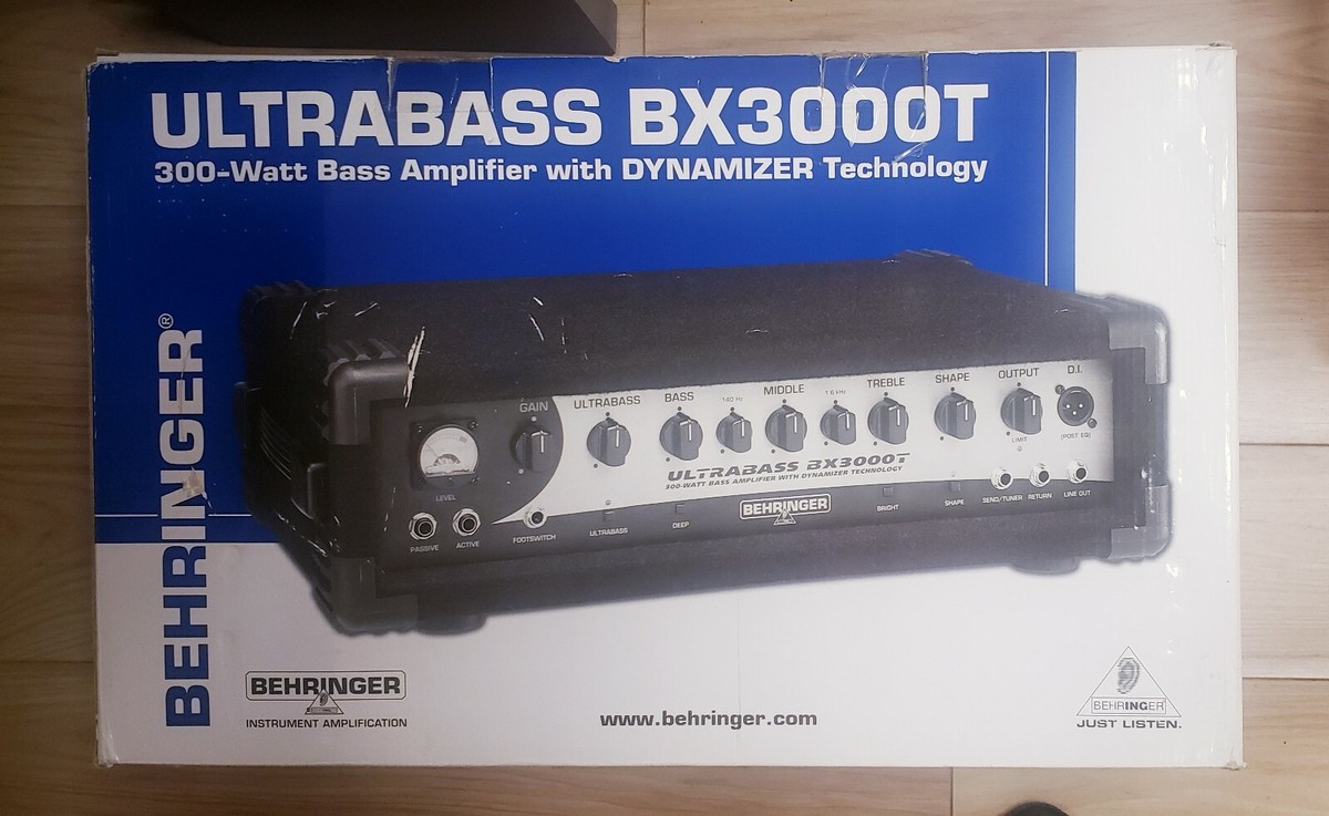 Behringer Bass Head. ULTRABASS BX3000T 300W Open Box | eBay
