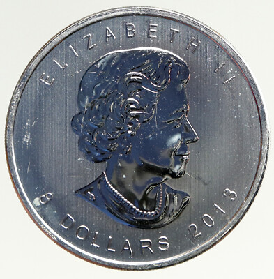 2013 CANADA UK Queen Elizabeth II Antelope 1 1/2OZ Genuine Silver