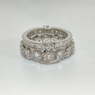 Vivienne Westwood combination ring silver mint | eBay