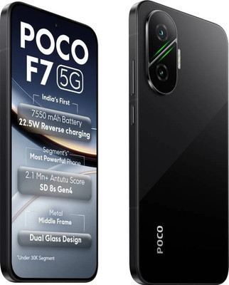 POCO F7 5G (White, 256 GB 12 GB ) 8s Gen 4 Processor NFC 6.83