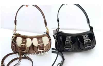 NWT Coach Ashton Baguette Bag In Signature Canvas CY658/CP114