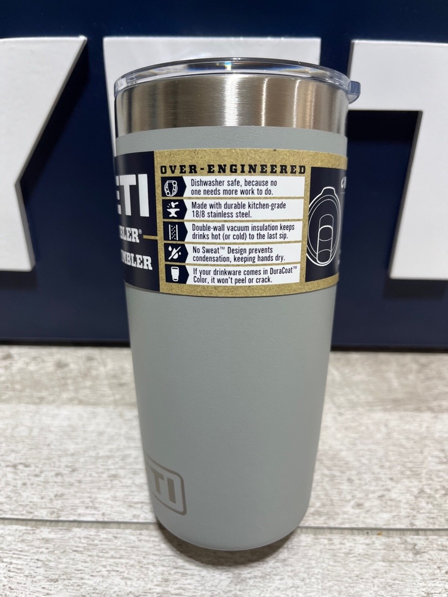 YETI Rambler 10oz Tumbler * GRANITE GRAY/GREY! * w/MagSlider Lid