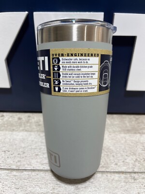 YETI Rambler 10oz Tumbler * GRANITE GRAY/GREY! * w/MagSlider Lid