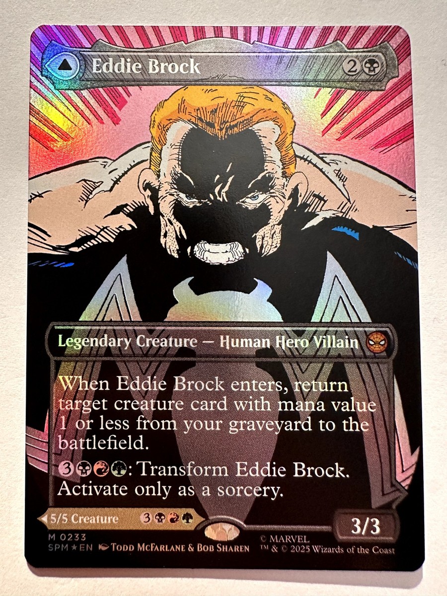 エディ・ブロック/Eddie Brock ボーダレスfoil Eddie Brock-borderless