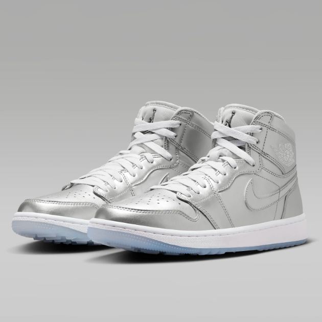 Nike Air Jordan 1 High G NRG Golf Men's Shoes Metallic Silver