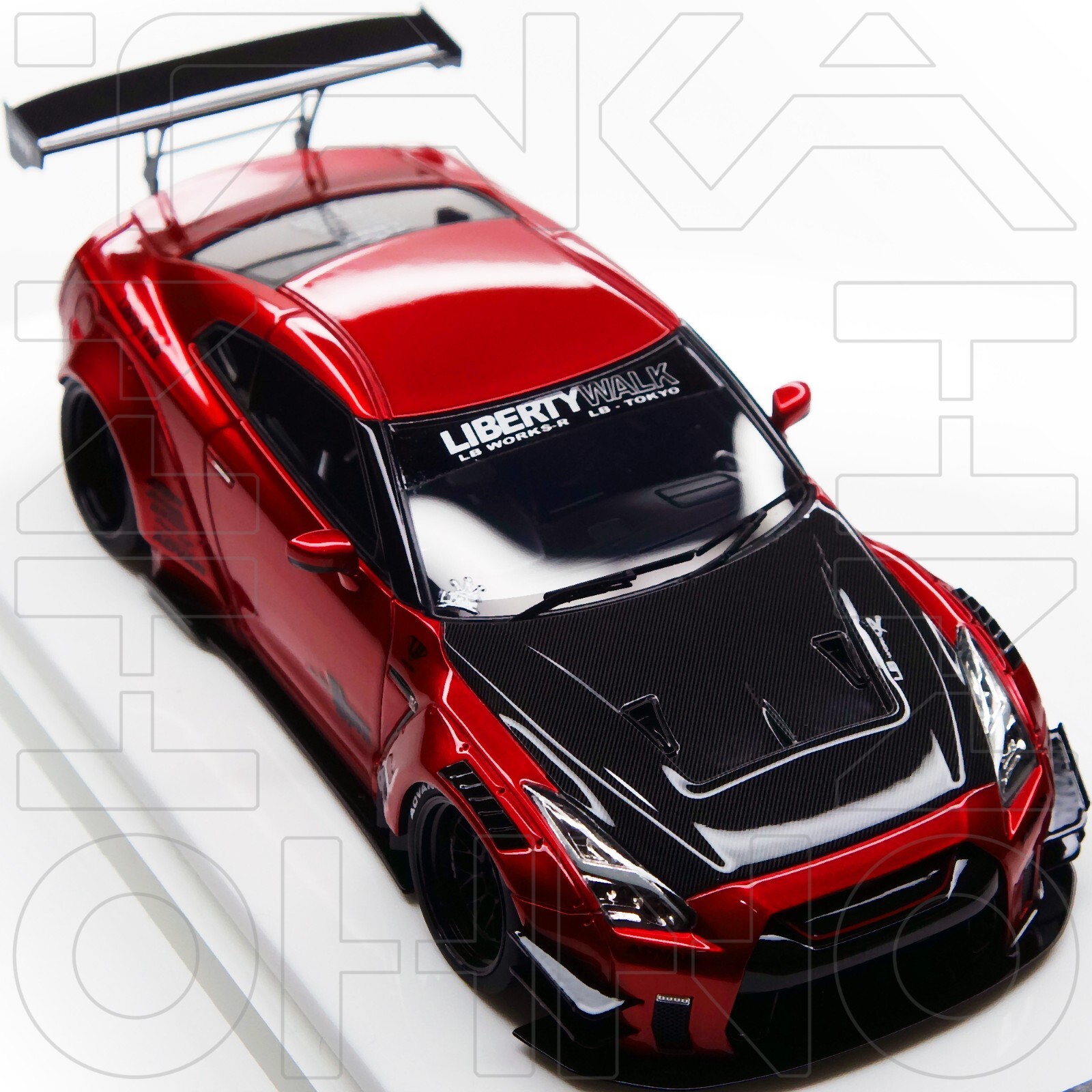 NISSAN GT-R R35 Liberty Walk LB Type 2 2017 MAKE UP EIDOLON 1:43