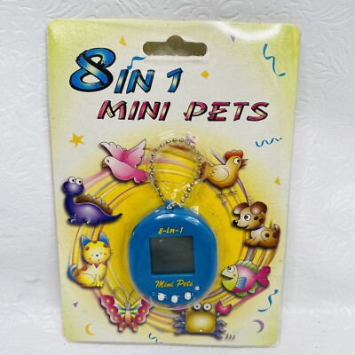 8 in 1 Mini Pets Toy Virtual Electronic Game Collectible Vintage