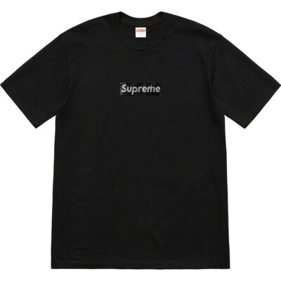 Supreme Swarovski Box Logo Tee Black Large S/S 19 | eBay