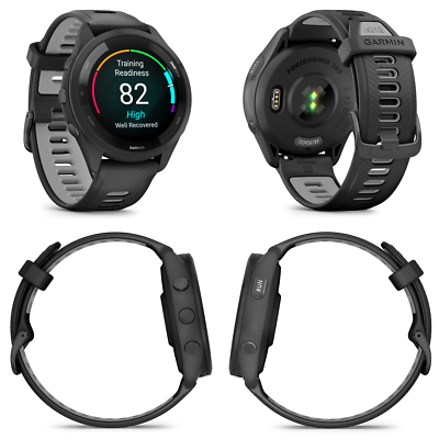 Garmin Forerunner 265 GPS Running Smartwatch AMOLED Display Black