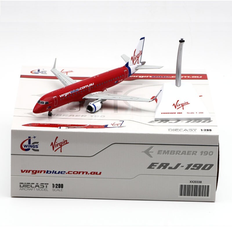 1:200 JC Wing Diecast Aircraft Model Virgin Blue Airlines EMBRAER