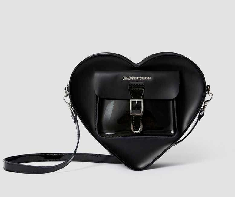 Dr. Martens Heart Bag Cross Bag Handbag Backpack Black Leather | eBay