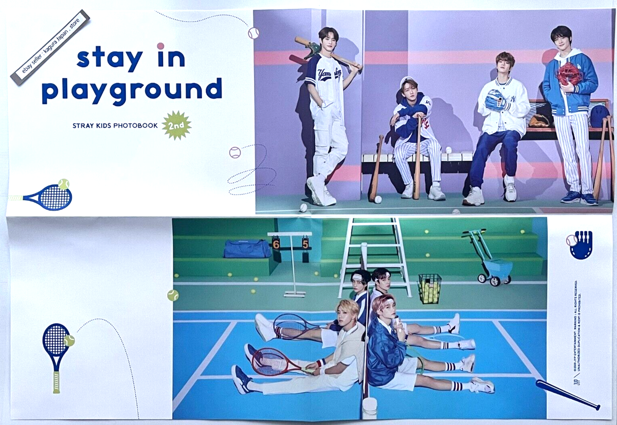 Stray Kids stay in playground 2nd Photobook + DVD + Keyring +