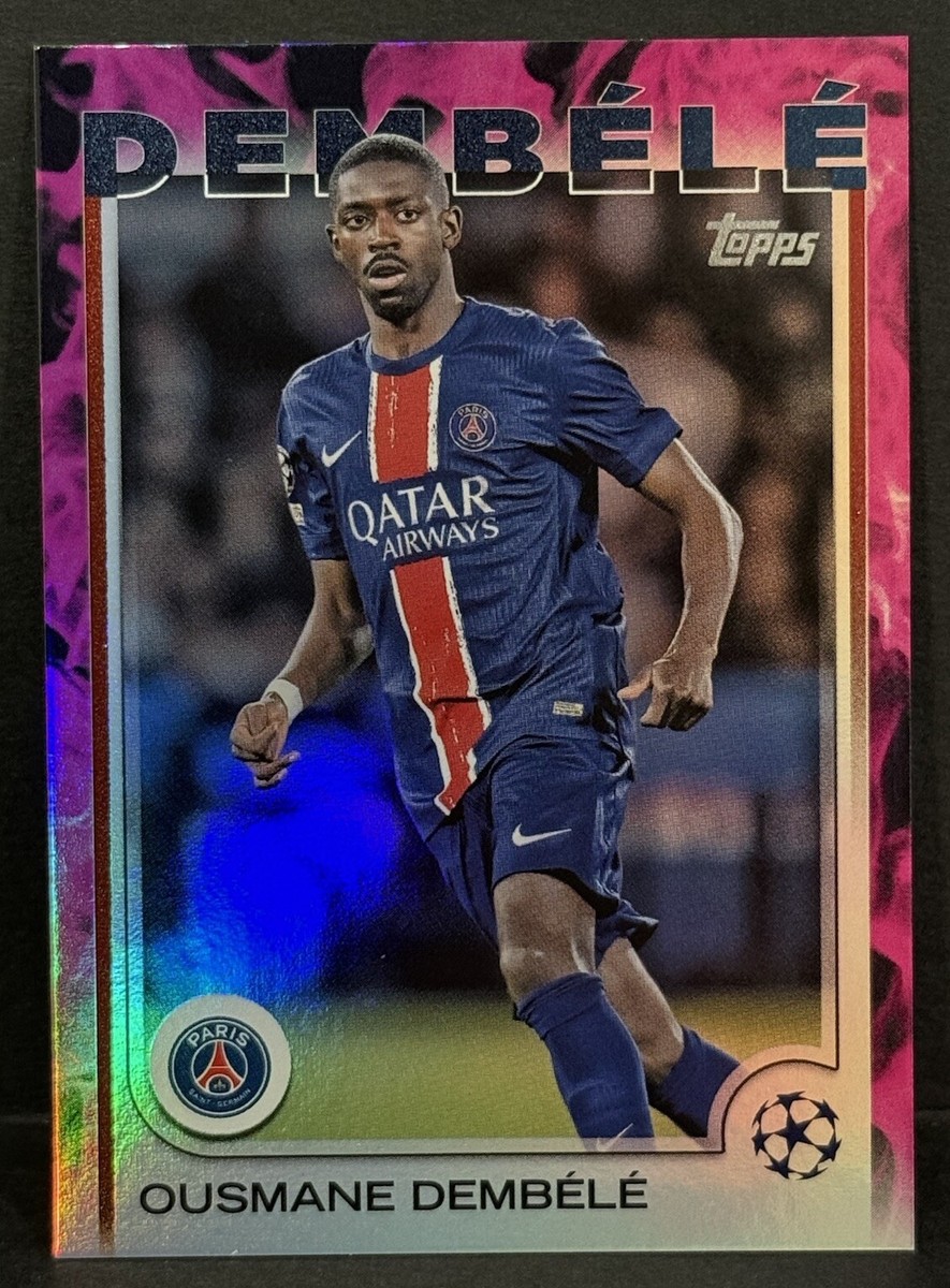 2024-25 Topps UEFA Club Competitions PSG Ousmane Dembele Pink
