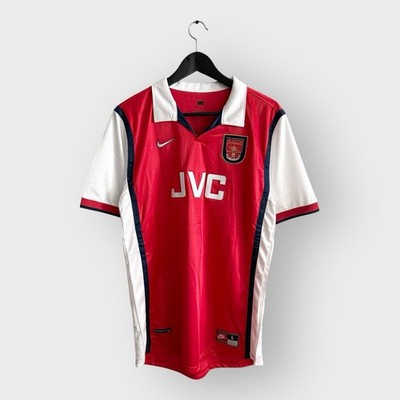 BERGKAMP 10 RETRO Arsenal 98/99 Home JVC Men's Jersey - Size L | eBay