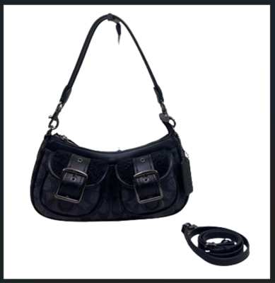 COACH CY658 Ashton Baguette Shoulder Bag Crossbody Bag Women's Bag