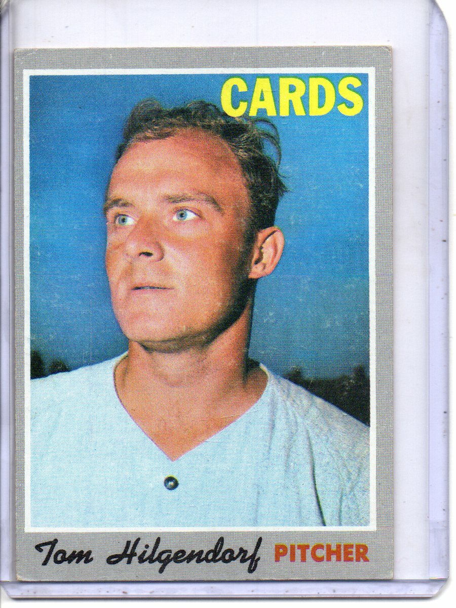 1970 TOPPS #482 TOM HILGENDORF ST. LOUIS CARDINALS (ROOKIE CARD