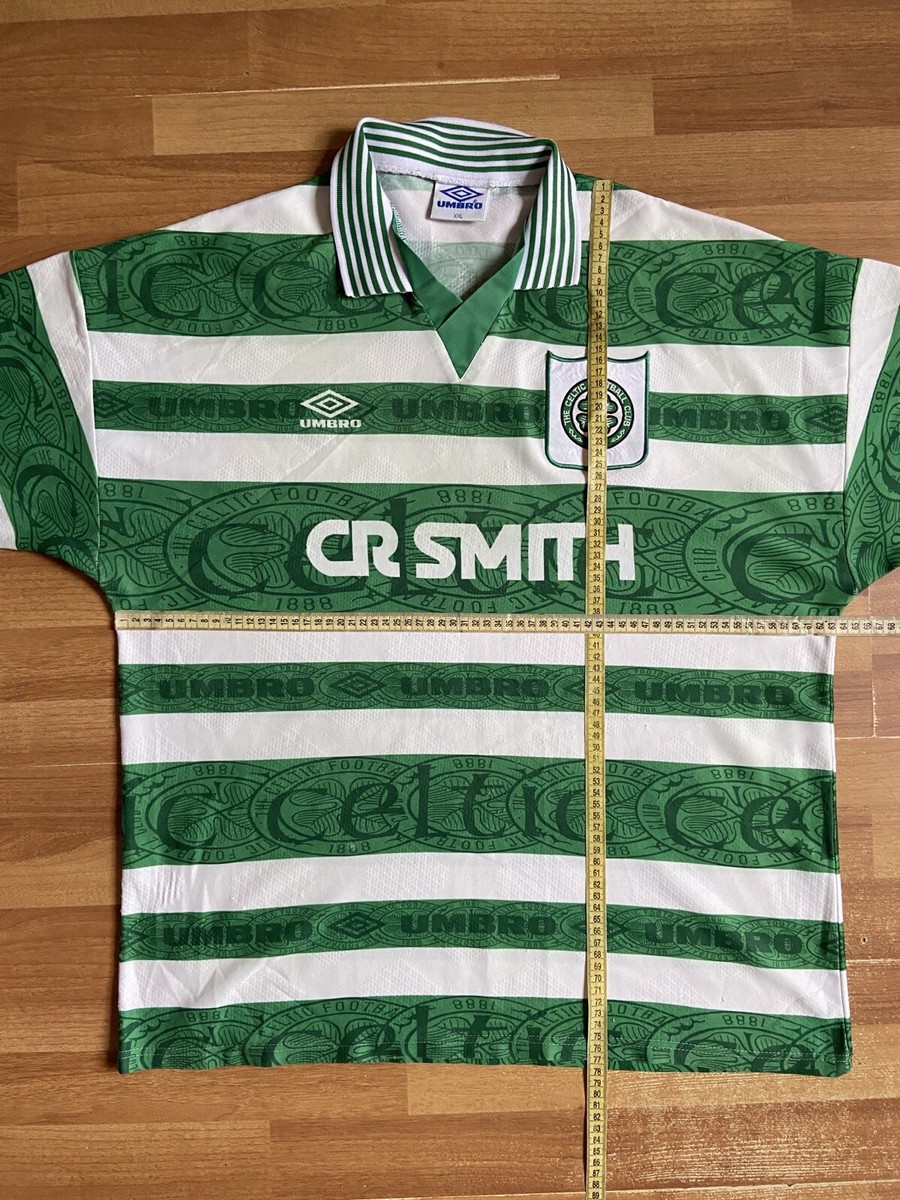 CELTIC 1995 1997 HOME FOOTBALL SHIRT SOCCER JERSEY UMBRO sz 2XL
