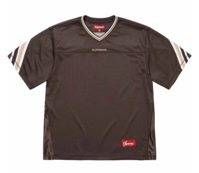 In-Hand Supreme Jacquard Rib Football Jersey Brown Size: Large | eBay