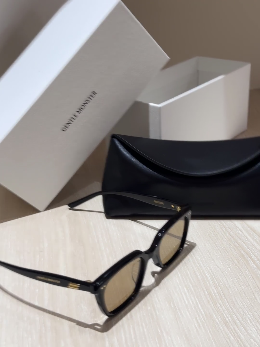 GentleMonster Sunglasses Breezebe 01(BR) Black Frame Brown Lenses