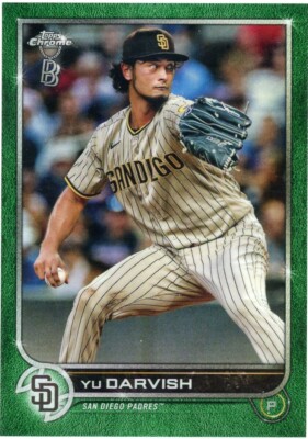 H571 YU DARVISH 2022 TOPPS CHROME BEN BALLER GREEN REFRACTOR /99