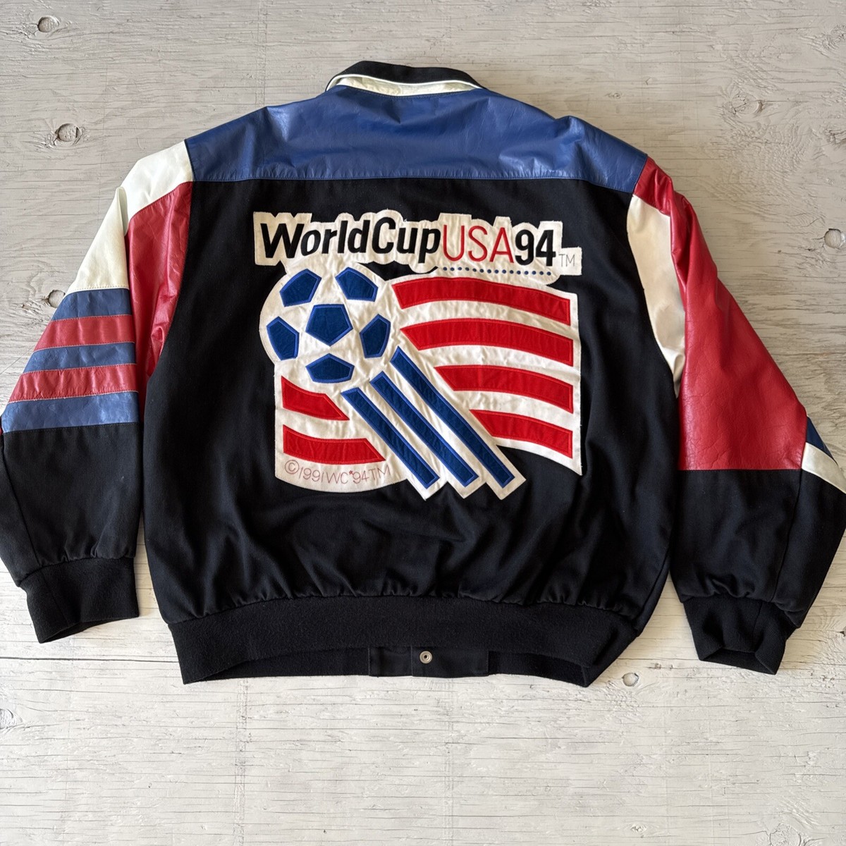 Vintage 1994 Jeff Hamilton World Cup Team USA Soccer Jacket Sz XL