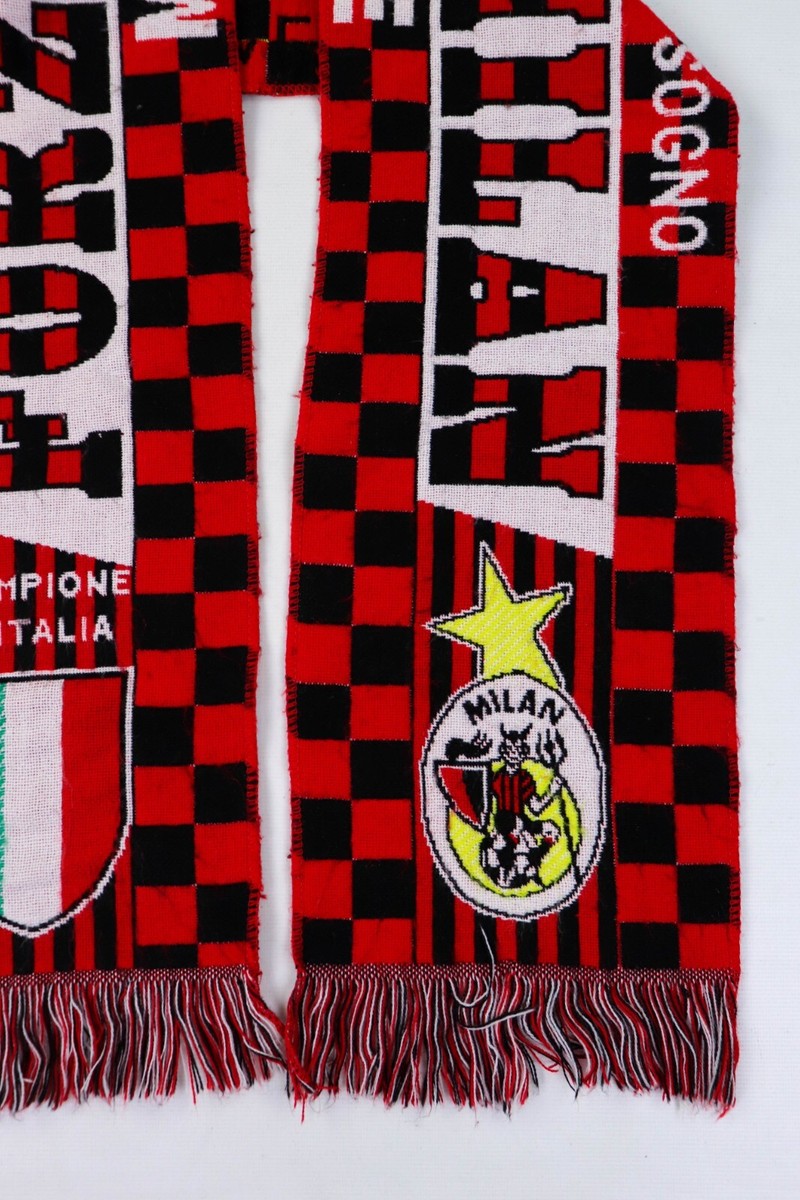 90s Vintage Forza Milan Campione Red Multicolor Soccer Football