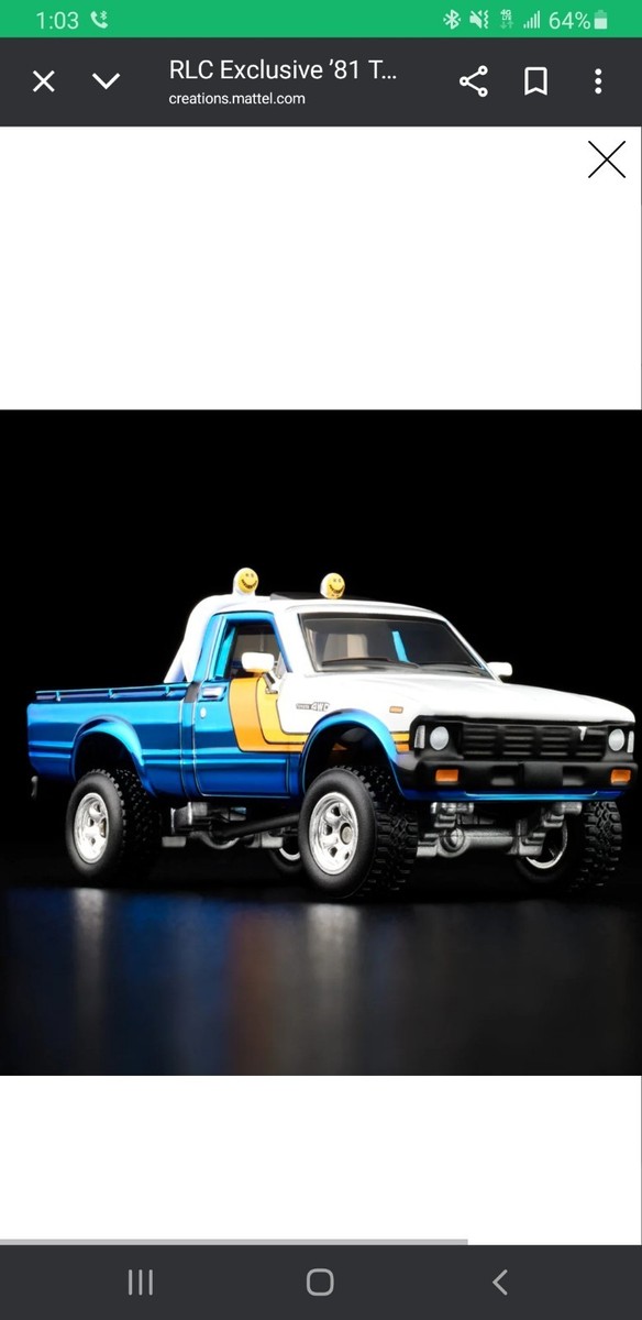 Hot Wheels RLC 1981 Toyota SR5 4WD Pickup | eBay