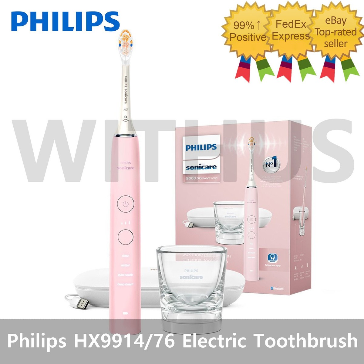 Philips Sonicare 9000 HX9914/76 DiamondClean Electric Toothbrush