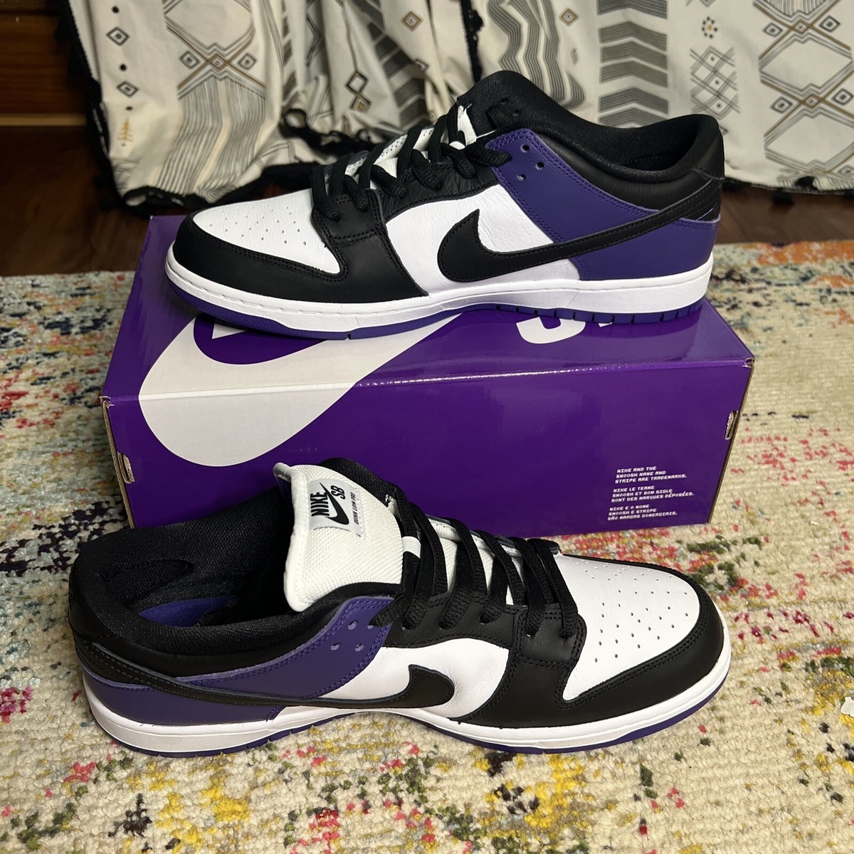 Nike SB Dunk Low Pro 'Court Purple' Size 13 Style BQ6817-500 | eBay