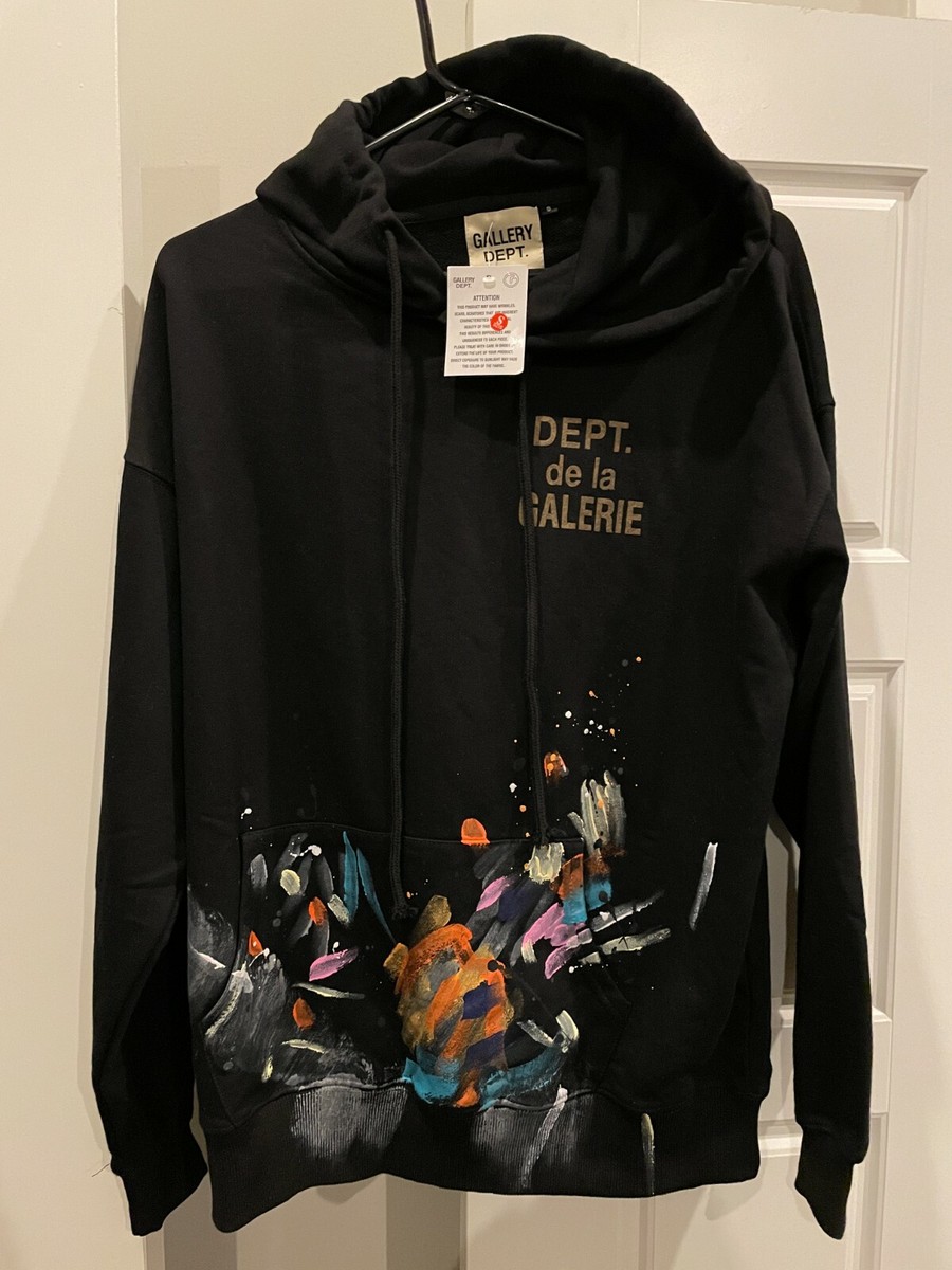 Rare GALLERY DEPT Dept de la Galerie Painted Hoodie Pullover NWT