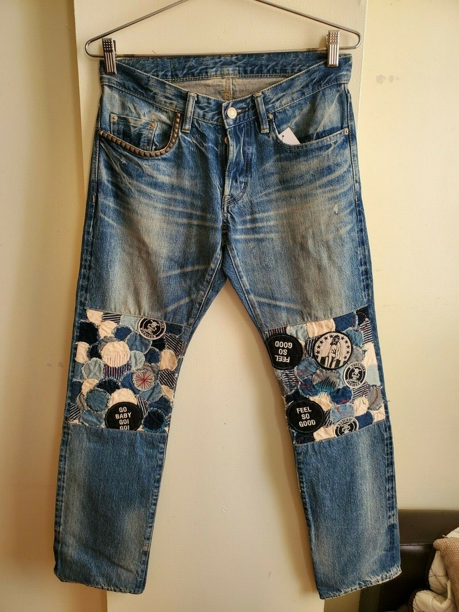 Hysteric Glamour Patchwork denim & Patches Size 30 Fashion Japan