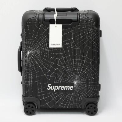RIMOWA×Supreme Spider Web Cabin Plus 49L Black Suitcase Carry Case