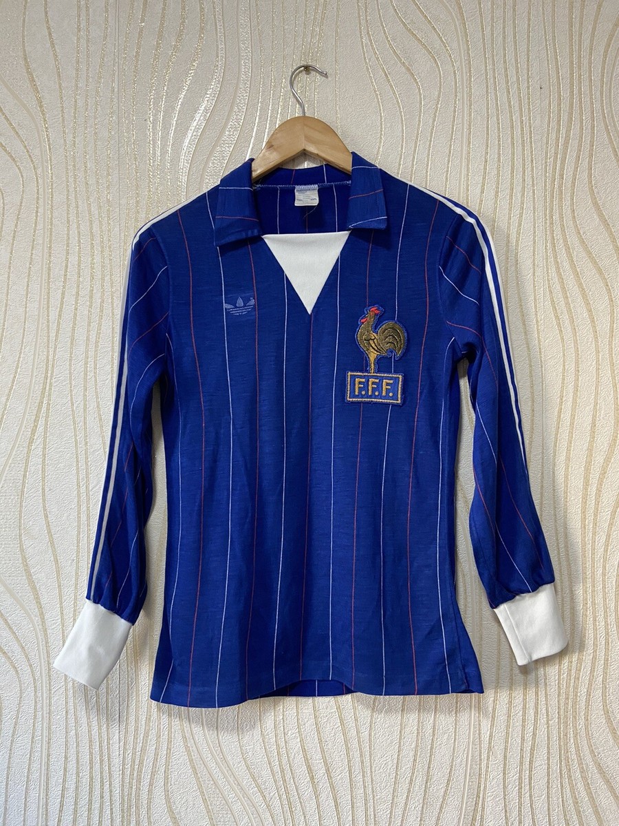 FRANCE 1980 1982 HOME FOOTBALL SHIRT SHIRT SOCCER JERSEY JERSEY