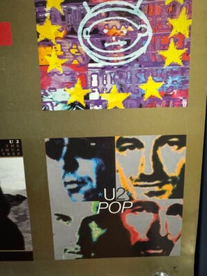 U2 / The Best of 1980-1990 Japan Original Promo Poster B2 20x28in