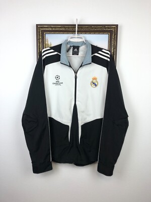 Vintage Adidas Real Madrid Football Jacket Soccer Mens Track Top