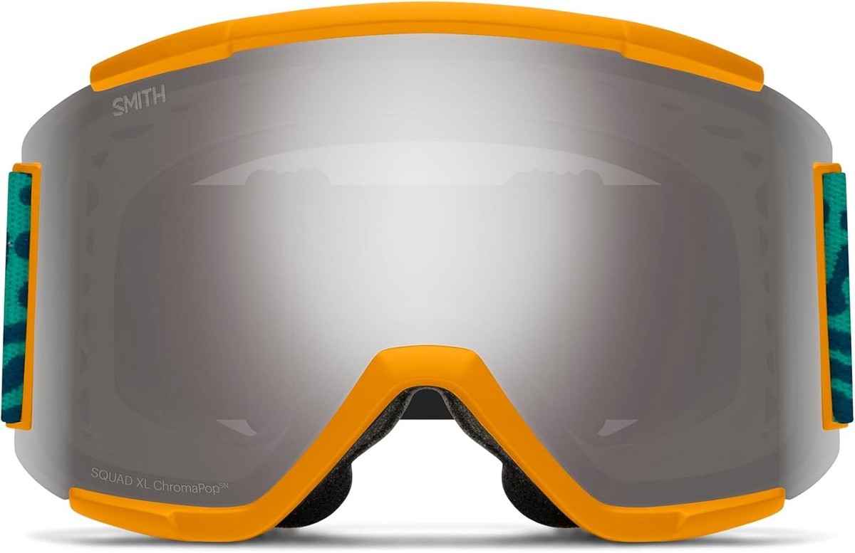 Smith Optics Squad XL ChromaPop Snow Goggles w/ Bonus Lens Silver